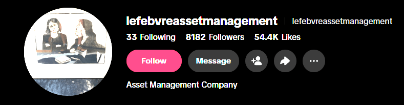 Lefebvre Asset Management after — 8,182 followers, 54.4K likes